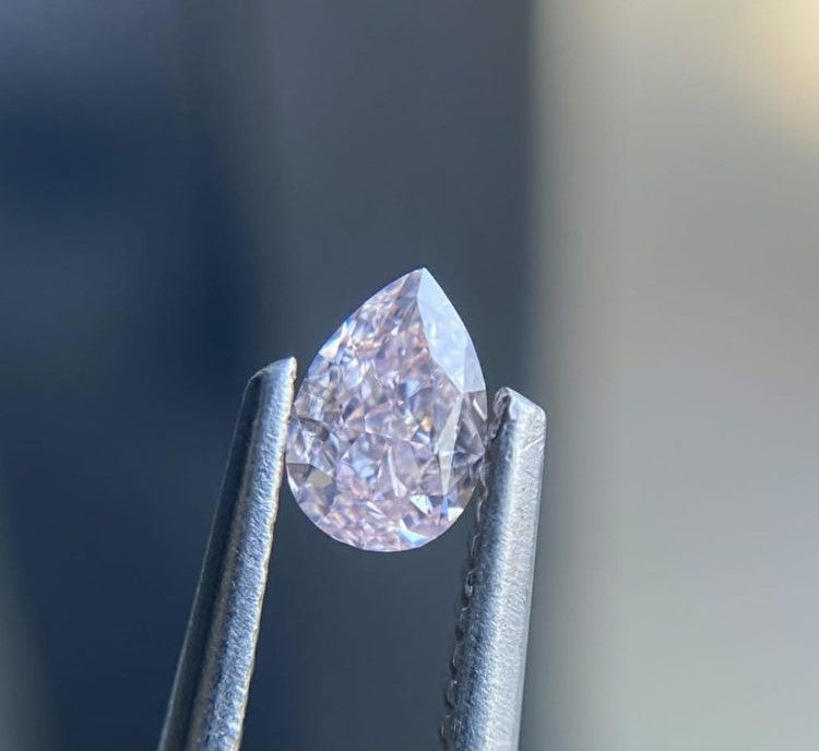Pear Fancy Light Pink Natural Diamond 0.31ct I1 loose diamond