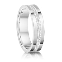 Centre Chevrons finish on a Platinum band