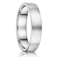 Diagonal Brushed finish on a Platinum band