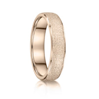 Diamond Wheel finish on a 9ct Rose Gold band