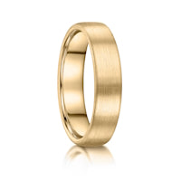File Matt finish on a 9ct Yellow Gold band