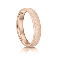 Frosted finish on a 9ct Rose Gold band