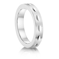 Matt with Leaves finish on a Platinum band