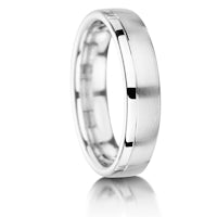 Three-Quarter Matt finish on a Platinum band