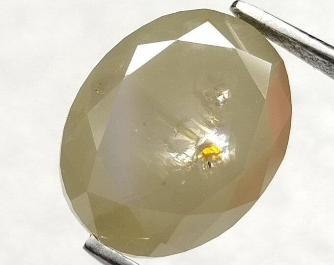 Oval Salt And Pepper Natural Diamond 2.45ct I3 loose diamond
