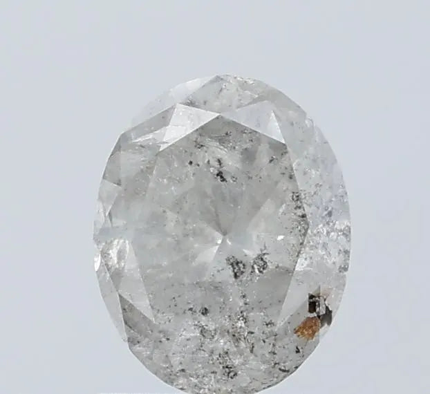 Oval Salt And Pepper Natural Diamond 1.2ct I3 loose diamond