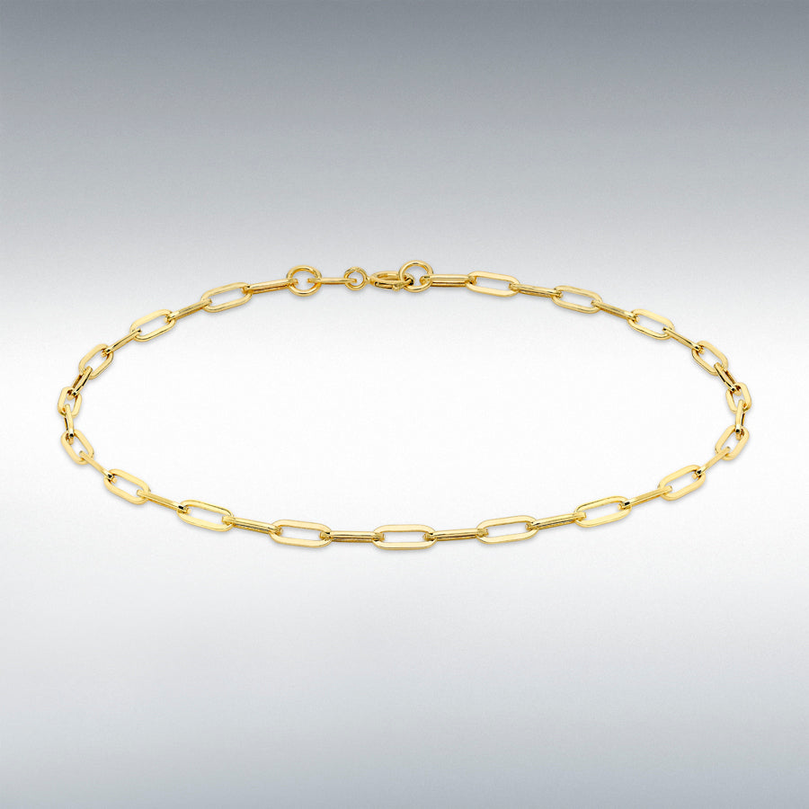 9ct Yellow Gold 2.3mm Paper Chain Bracelet