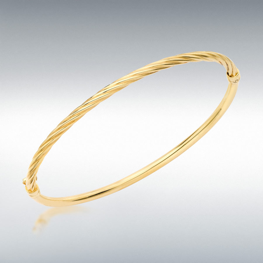 9ct Yellow Gold Half Twist Bangle