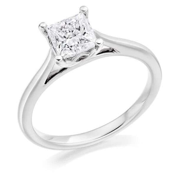 Princess Cut Solitaire 1ct Diamond Engagement Ring