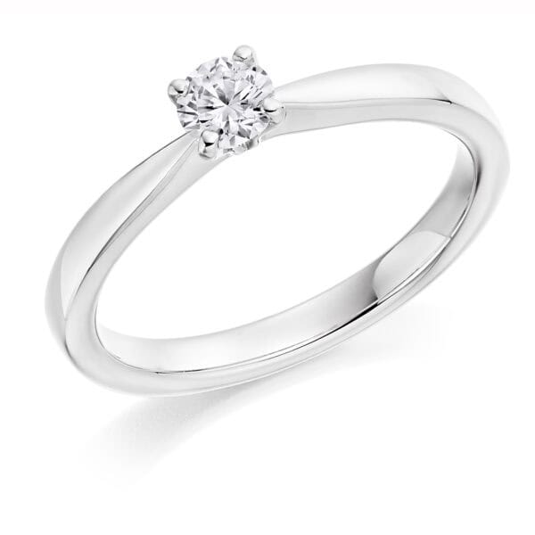Round Brilliant Solitaire 0.25ct Diamond Engagement Ring