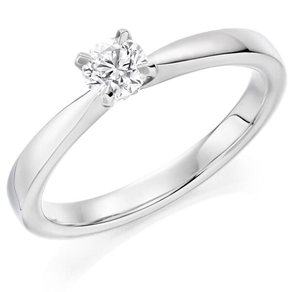 Round Brilliant Solitaire 0.33ct Diamond Engagement Ring