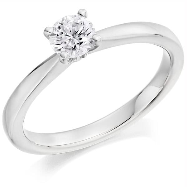 Round Brilliant Solitaire 0.5ct Diamond Engagement Ring