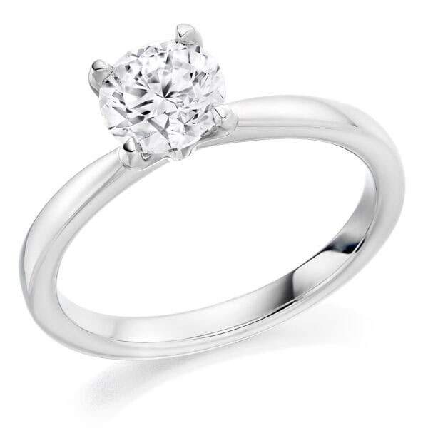 Round Brilliant Solitaire 0.9ct Diamond Engagement Ring