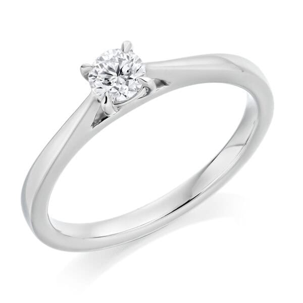 Round Brilliant Solitaire 0.25ct Diamond Engagement Ring