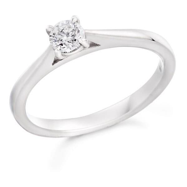 Round Brilliant Solitaire 0.33ct Diamond Engagement Ring