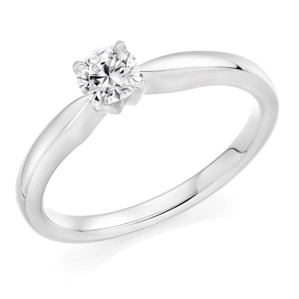 Round Brilliant Solitaire 0.25ct Diamond Engagement Ring