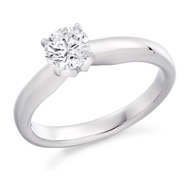 Round Brilliant Solitaire 0.4ct Diamond Engagement Ring