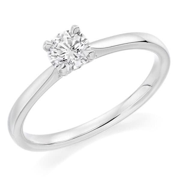Round Brilliant Solitaire 0.25ct Diamond Engagement Ring