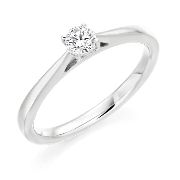 Round Brilliant Solitaire 0.2ct Diamond Engagement Ring