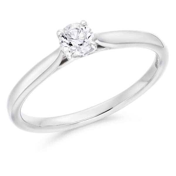 Round Brilliant Solitaire 0.25ct Diamond Engagement Ring