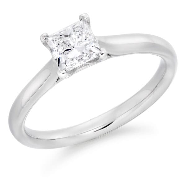 Princess Cut Solitaire 0.75ct Diamond Engagement Ring