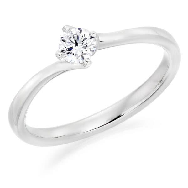 Round Brilliant Solitaire 0.25ct Diamond Engagement Ring