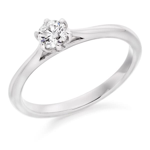 Round Brilliant Solitaire 0.25ct Diamond Engagement Ring
