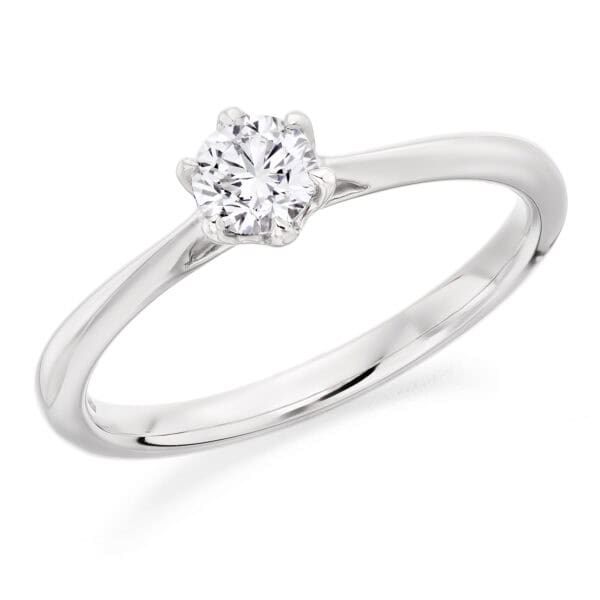 Round Brilliant Solitaire 0.33ct Diamond Engagement Ring