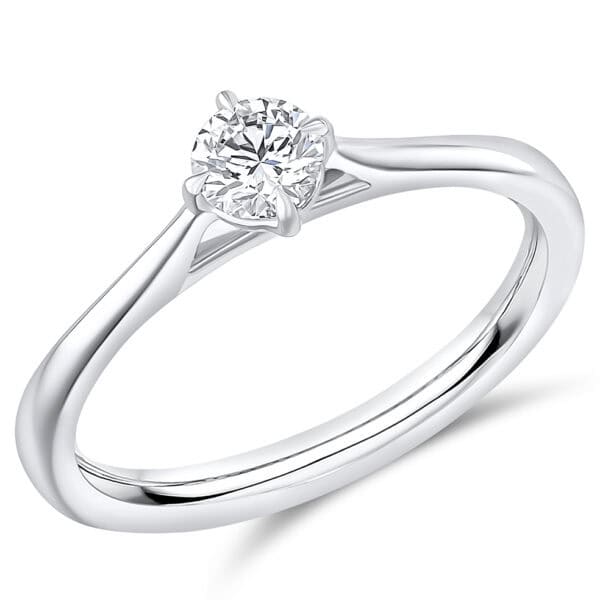 Round Brilliant Solitaire 0.33ct Diamond Engagement Ring