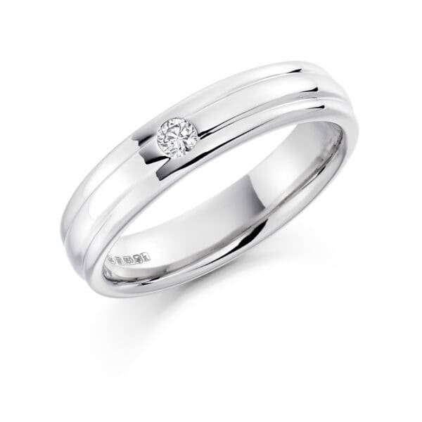 Baguette Cut Diamond  Channel Set Half Eternity Ring with 60% Coverage