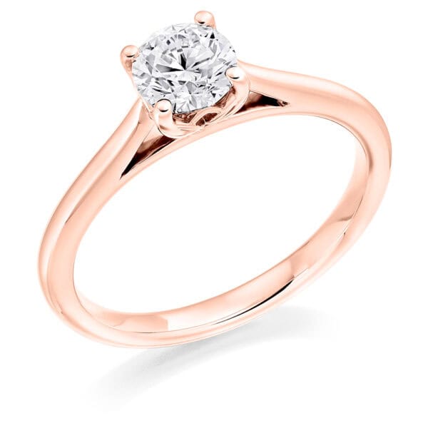 Round Brilliant Solitaire 0.5ct Diamond Engagement Ring - Image 3