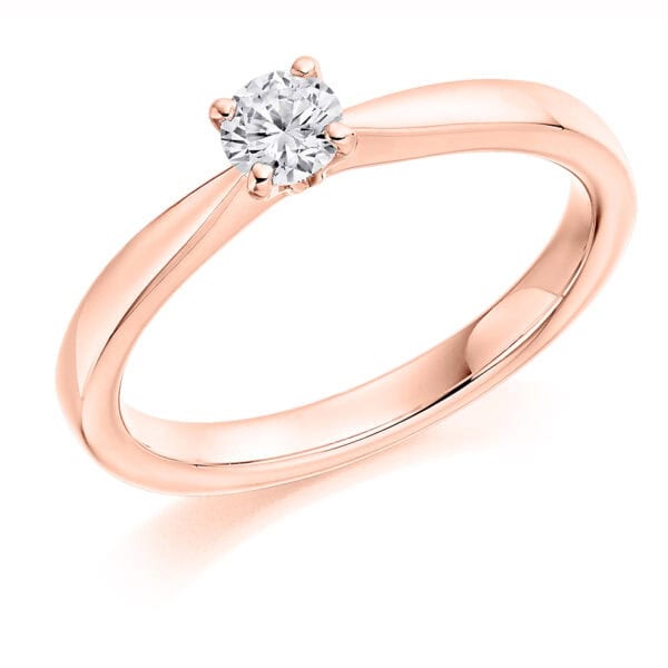 Round Brilliant Solitaire 0.25ct Diamond Engagement Ring - Image 3