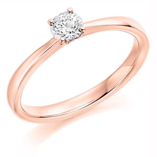 Round Brilliant Solitaire 0.25ct Diamond Engagement Ring - Image 3