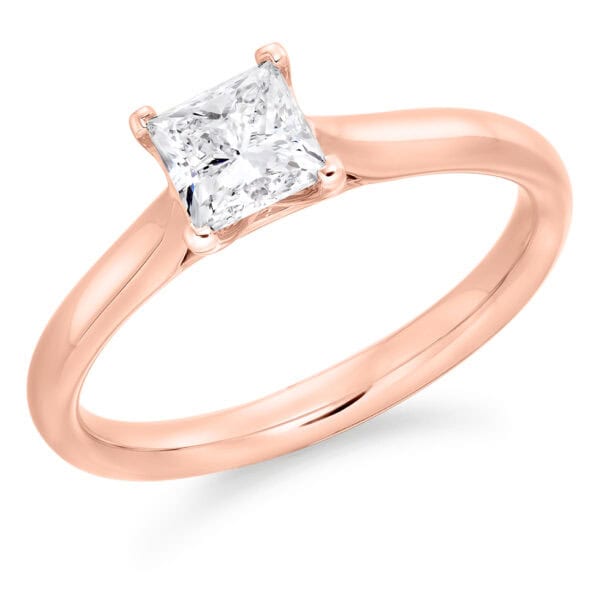 Princess Cut Solitaire 0.75ct Diamond Engagement Ring - Image 3