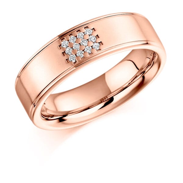 Baguette Cut Diamond  Channel Set Half Eternity Ring with 40% Coverage - Image 3