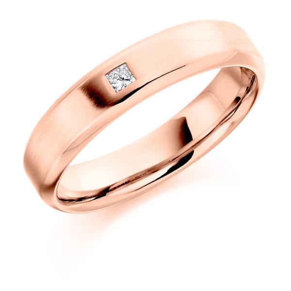 Baguette Cut Diamond  Channel Set Half Eternity Ring with 50% Coverage - Image 3
