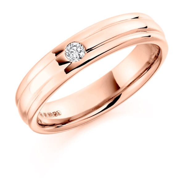 Baguette Cut Diamond  Channel Set Half Eternity Ring with 60% Coverage - Image 3