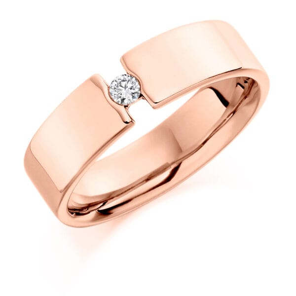 Baguette Cut Diamond  Channel Set Half Eternity Ring with 75% Coverage - Image 3