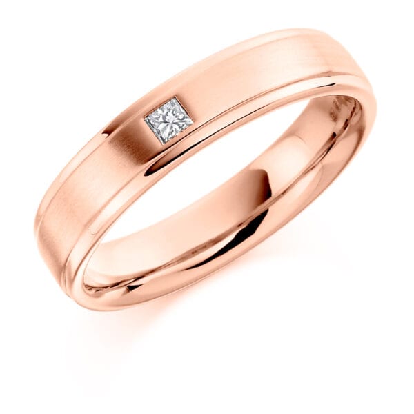 Baguette Cut Diamond  Channel Set Half Eternity Ring with 75% Coverage - Image 3
