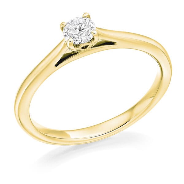 Round Brilliant Solitaire 0.25ct Diamond Engagement Ring - Image 2