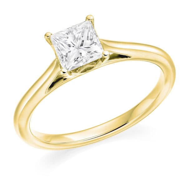 Princess Cut Solitaire 0.75ct Diamond Engagement Ring - Image 2