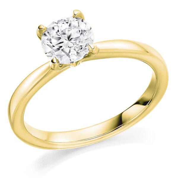 Round Brilliant Solitaire 0.9ct Diamond Engagement Ring - Image 2
