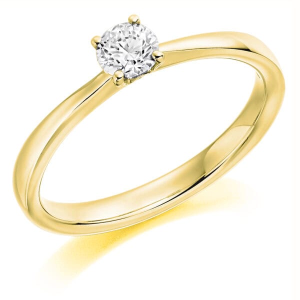 Round Brilliant Solitaire 0.25ct Diamond Engagement Ring - Image 2