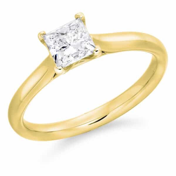 Princess Cut Solitaire 0.75ct Diamond Engagement Ring - Image 2