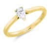 Pear Cut Solitaire 0.33ct Diamond Engagement Ring - Image 2