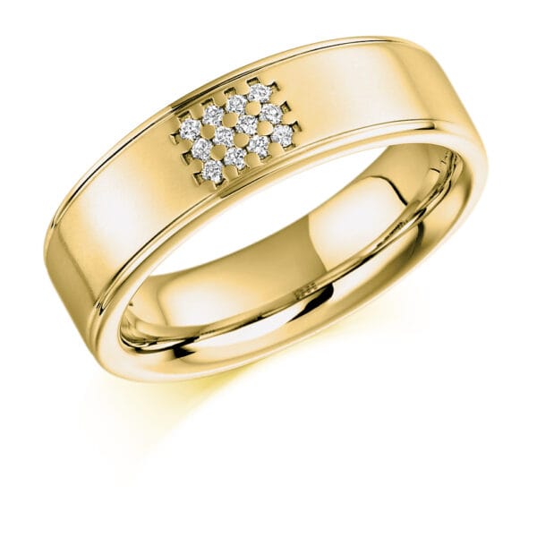 Baguette Cut Diamond  Channel Set Half Eternity Ring with 40% Coverage - Image 2