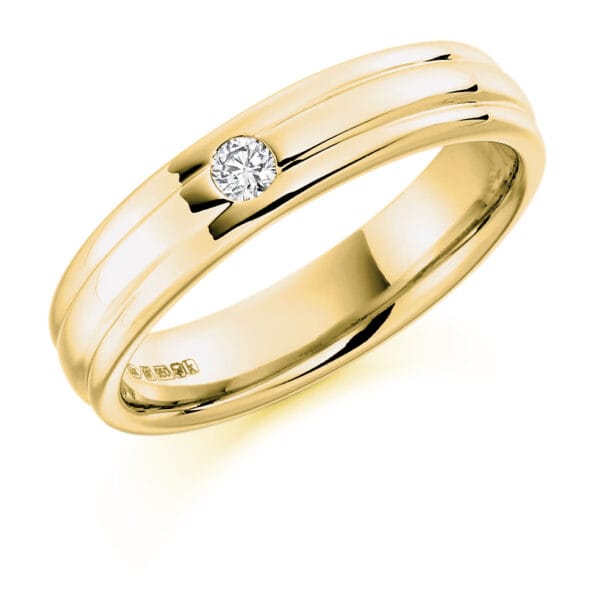 Baguette Cut Diamond  Channel Set Half Eternity Ring with 60% Coverage - Image 2