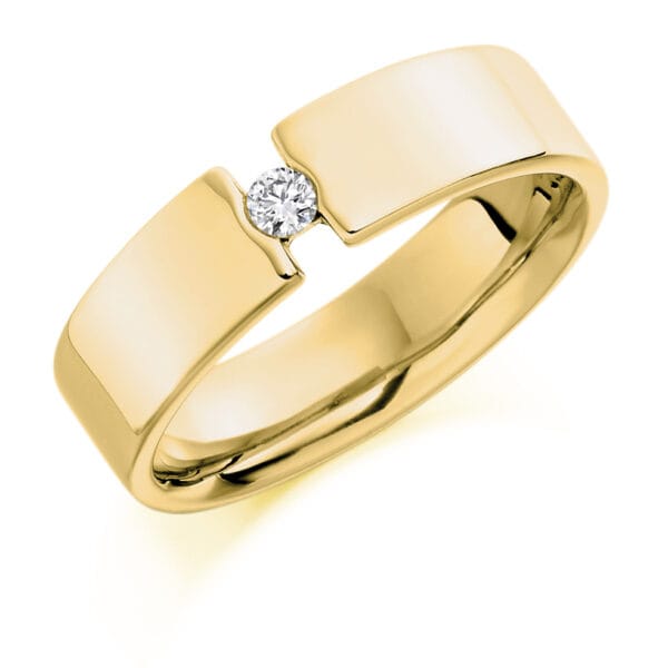 Baguette Cut Diamond  Channel Set Half Eternity Ring with 75% Coverage - Image 2