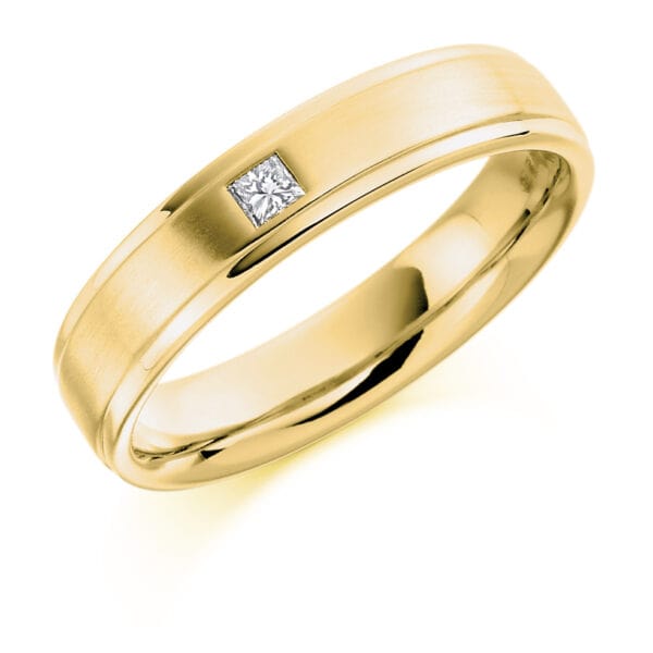 Baguette Cut Diamond  Channel Set Half Eternity Ring with 75% Coverage - Image 2