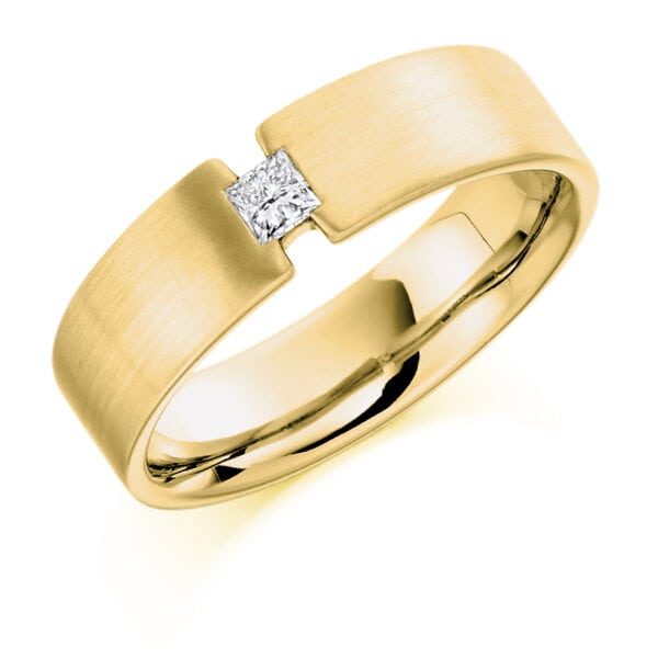 Round Brilliant Diamond  Twist Set Half Eternity Ring with 60% Coverage - Image 2
